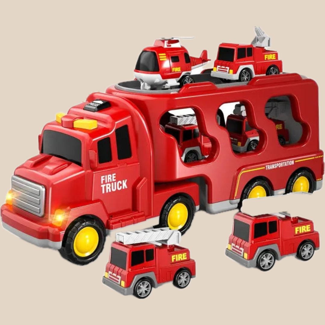 Fun Music Toy Car Carrier with Small Vehicles - Fesara