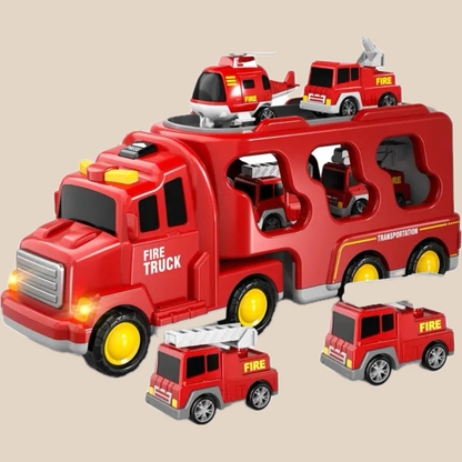 Fun Music Toy Car Carrier with Small Vehicles - Fesara