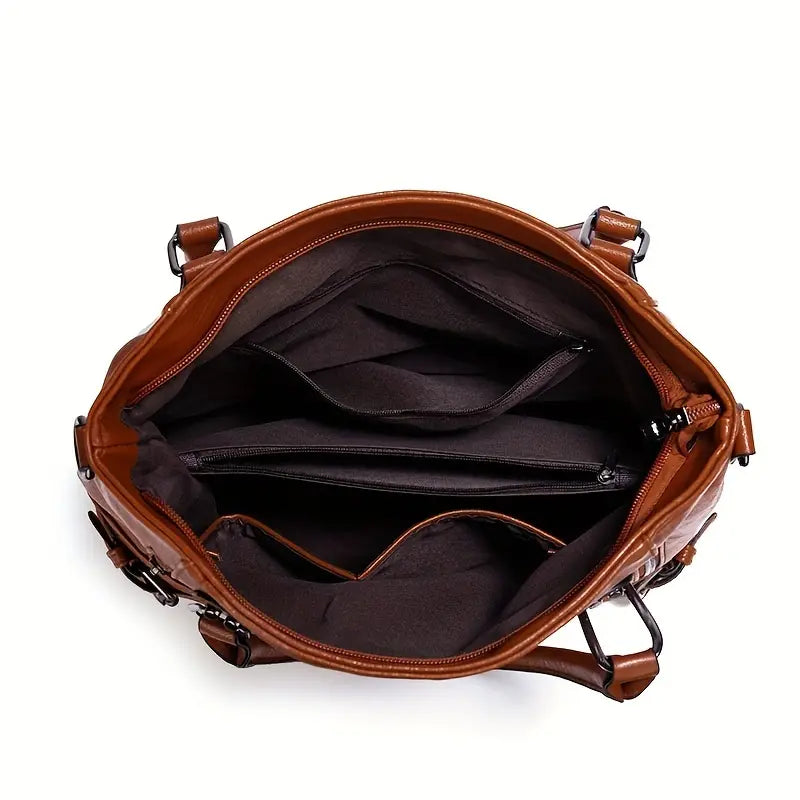 Chic Retro PU Leather Crossbody Bag for Ladies