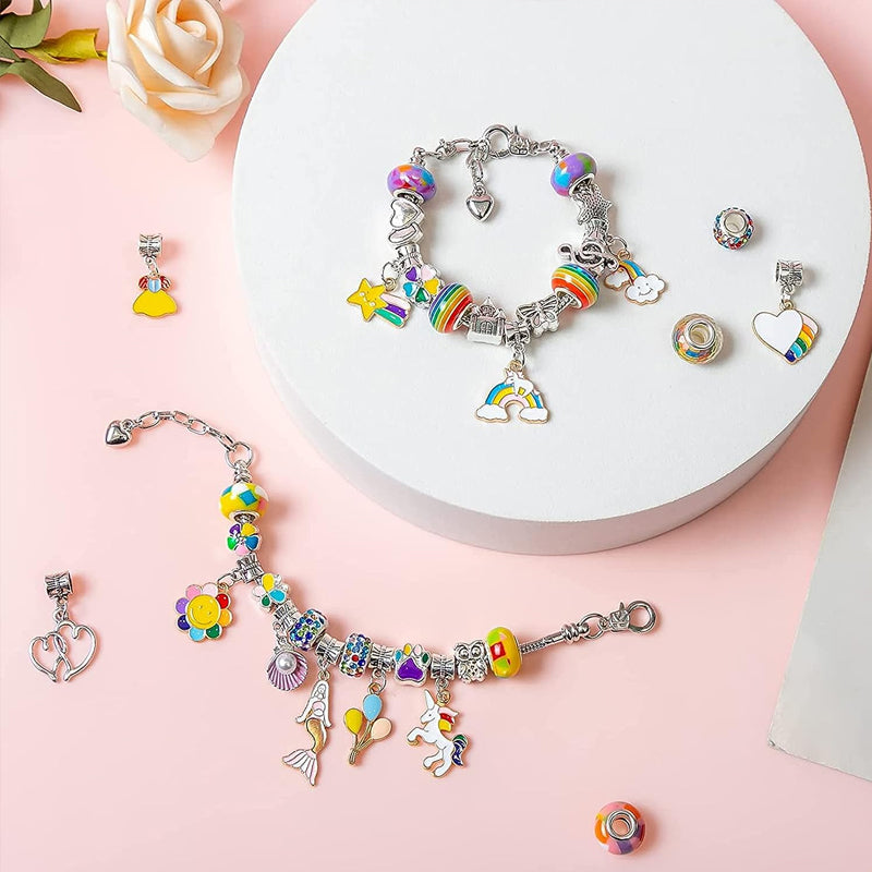 Colorful Kids Beaded Jewelry Set
