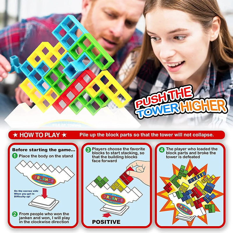Fun Tetris Tower Building Game