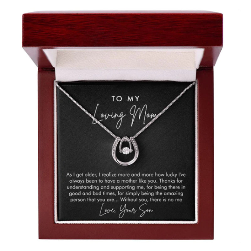 Lucky Horse Shoe Pendant Necklace