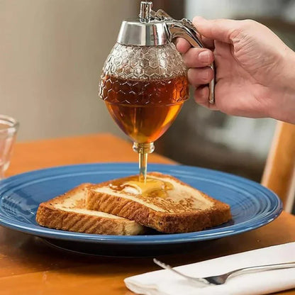 Easy Pour Honey Dispenser with No Drip Design
