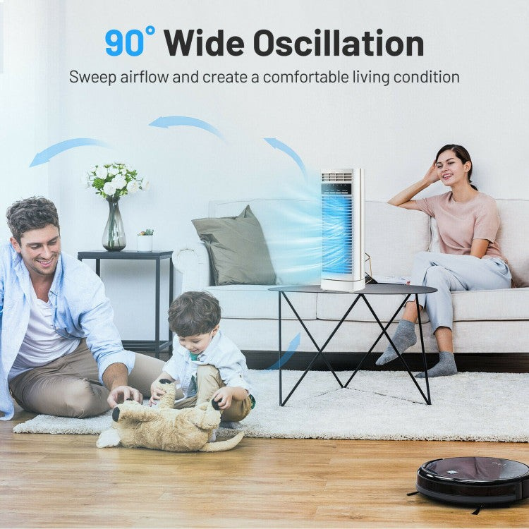 Compact Quiet Office Tower Fan with Adjustable Settings