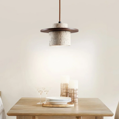 Elegant Stone Hanging Light Fixture
