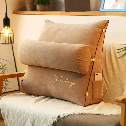 Contour Back Support Pillow with Built in Neck Rest