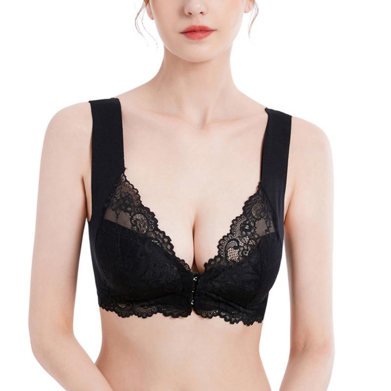 Delicate Lace Bra with Front Closure