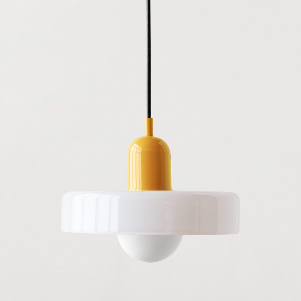 Vibrant Glass Hanging Light
