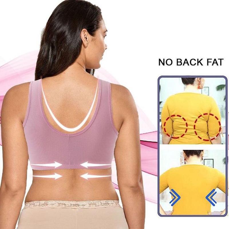 Full Figure Easy Close Stretch Push Up Support Bra