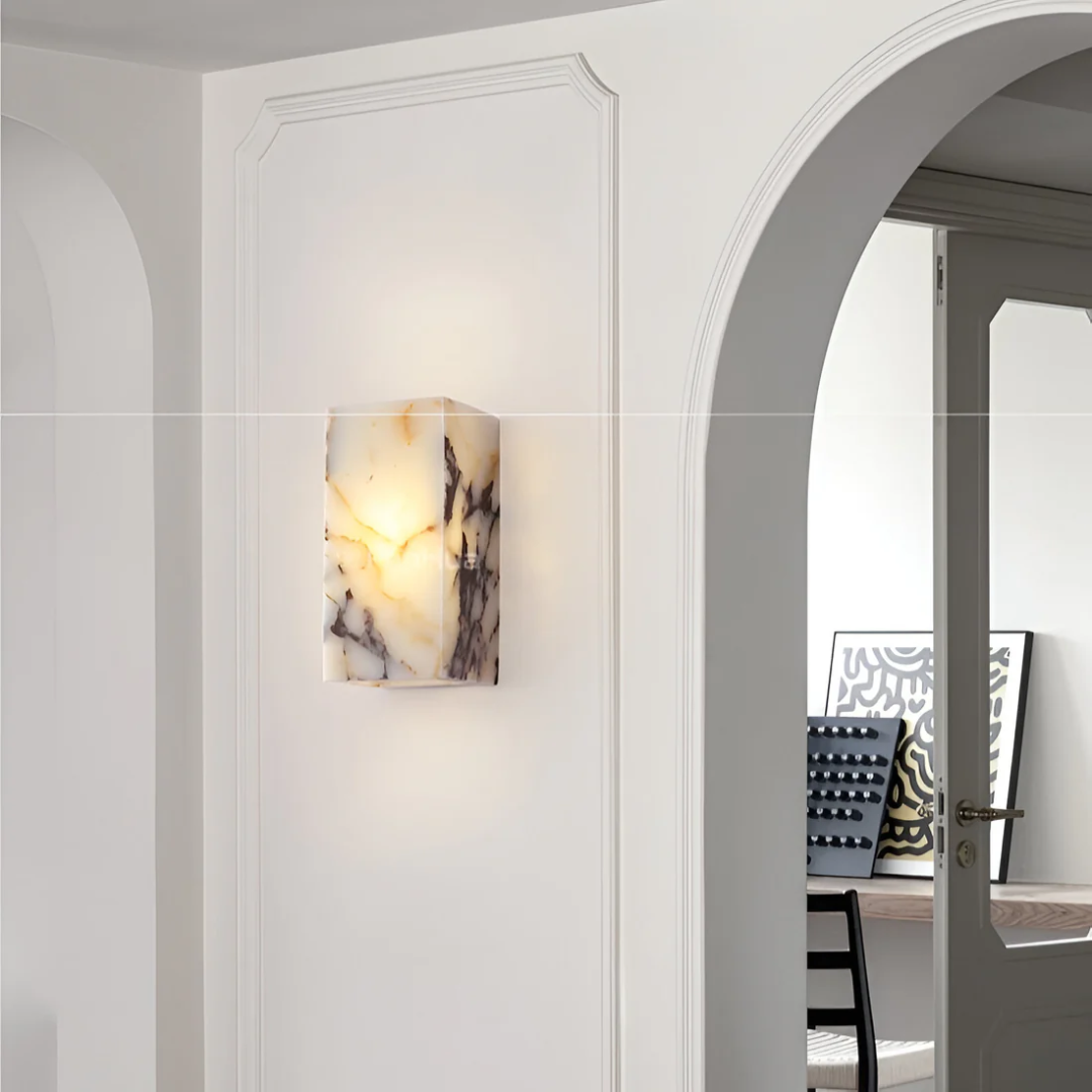 Elegant Marble Stone Wall Light