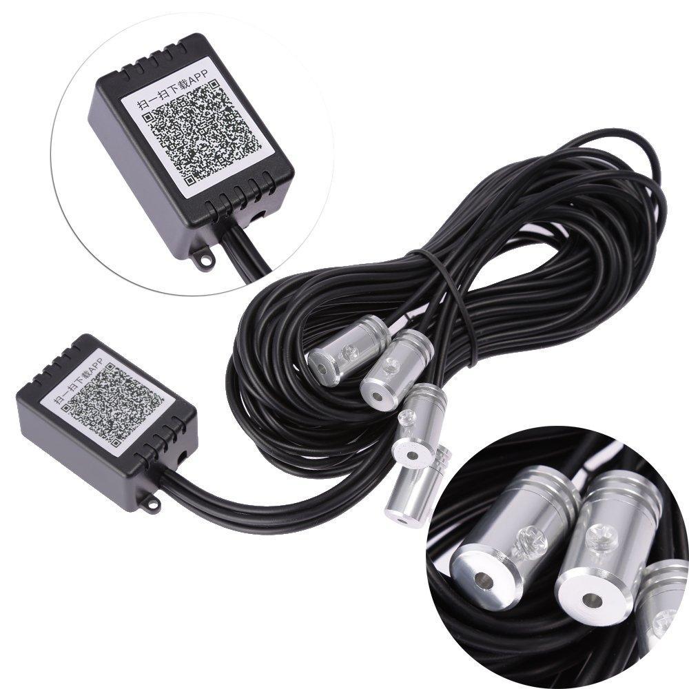Colorful 5in1 RGB LED Car Interior Lighting Kit
