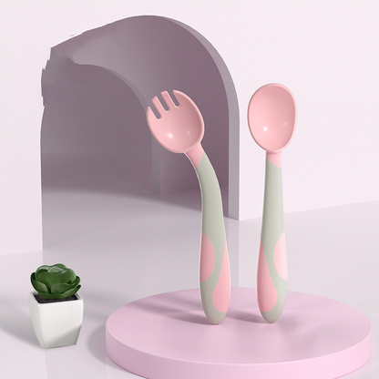 Kid's Safe Non Slip Baby Utensil Set