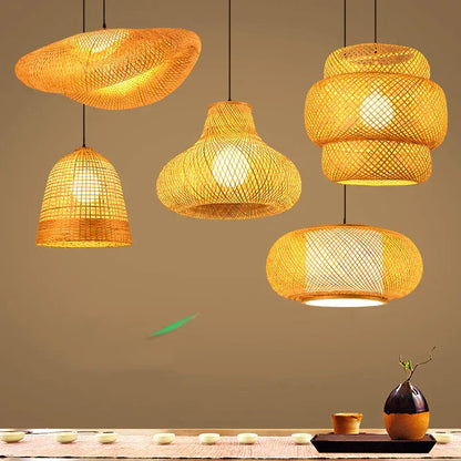 Natural Woven Rattan Pendant Lamp