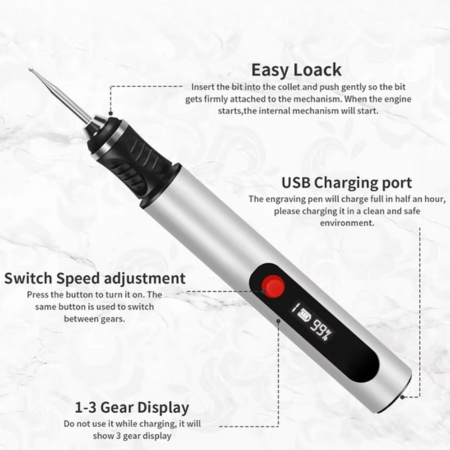 DIY Precision Engraving Pen for Artists, 50+ Surfaces