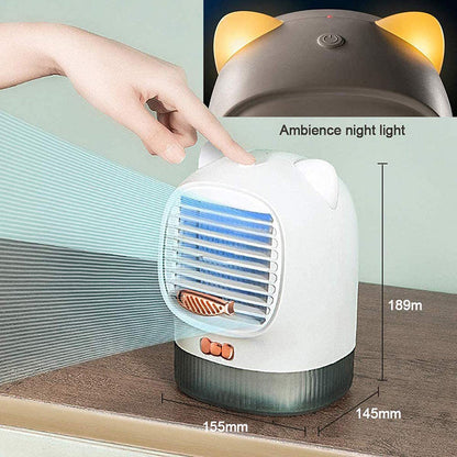 Compact Lucky Cat Air Purifier Humidifier