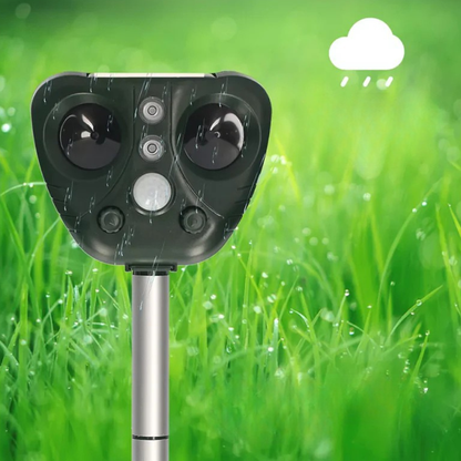 Effective Solar Powered Bird Repellent Outdoor Yard Device