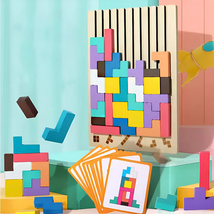 Classic Wood Puzzle Toy for Kids Learning Fun - Fesara