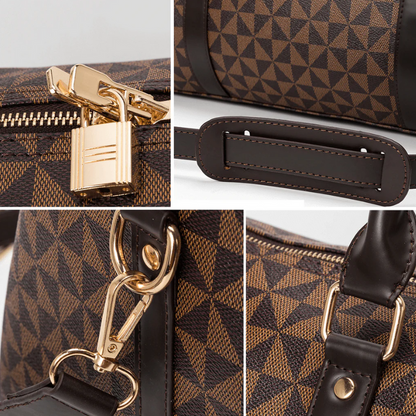 Luxury Leather Unisex Duffle Travel Bag