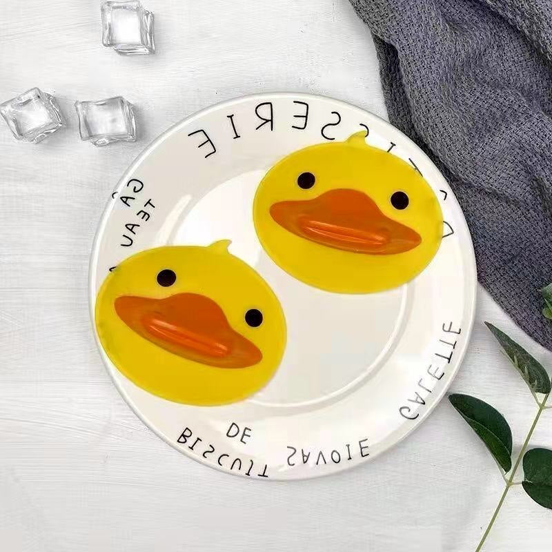 Bright Yellow Quack Duck Oven Mitts
