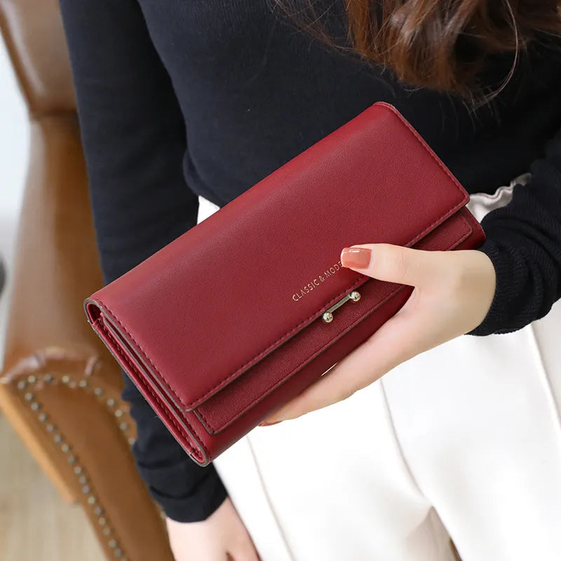Premium Ladies Wallet Clutch with Card Holder - Fesara