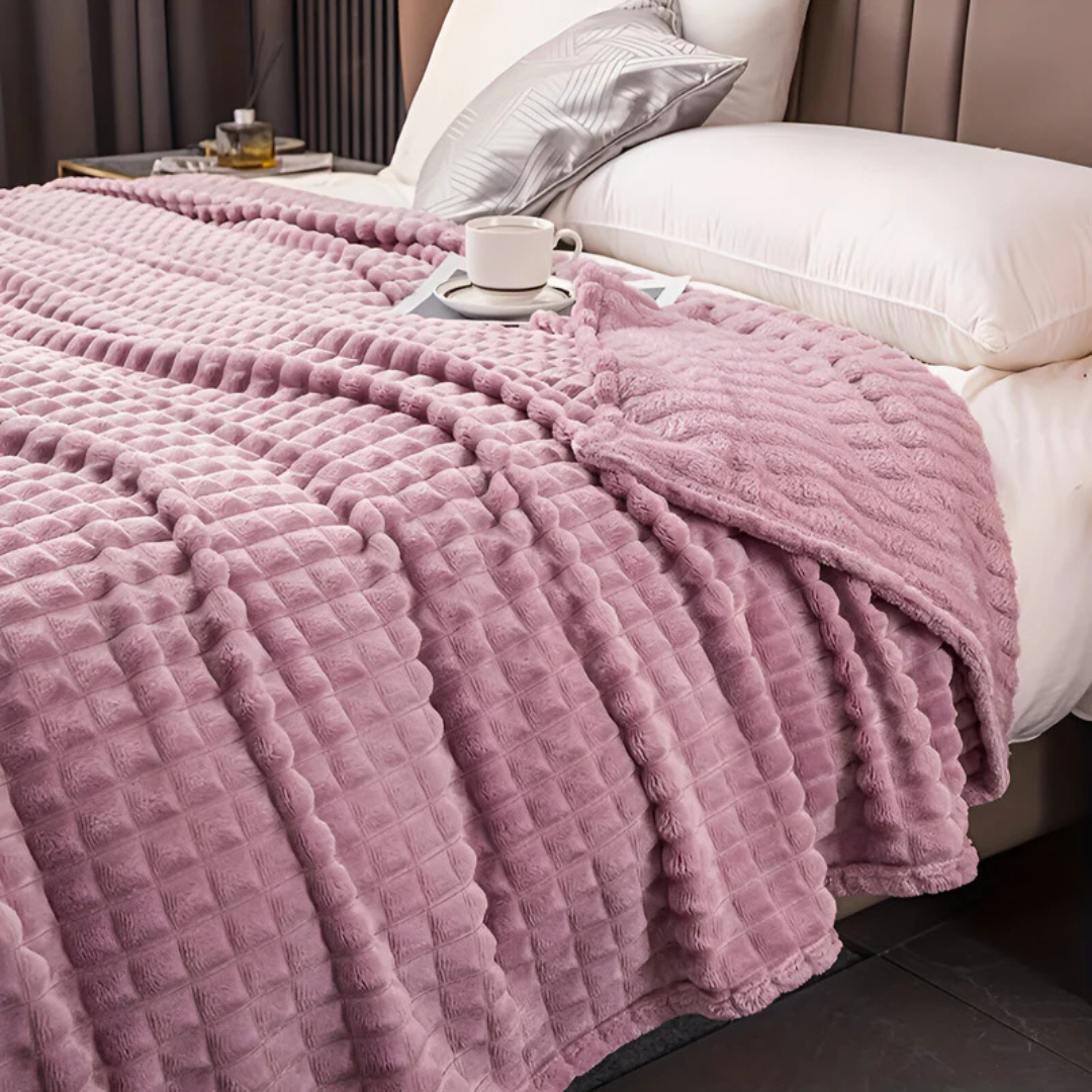 Plush Cozy Fleece Throw Blanket