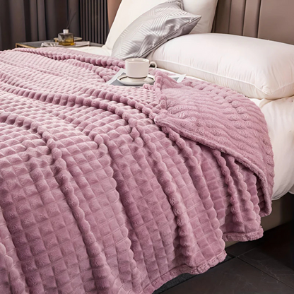 Plush Cozy Fleece Throw Blanket