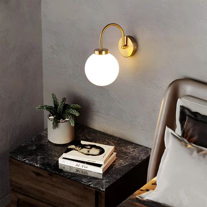 Elegant Glass Sphere Wall Light