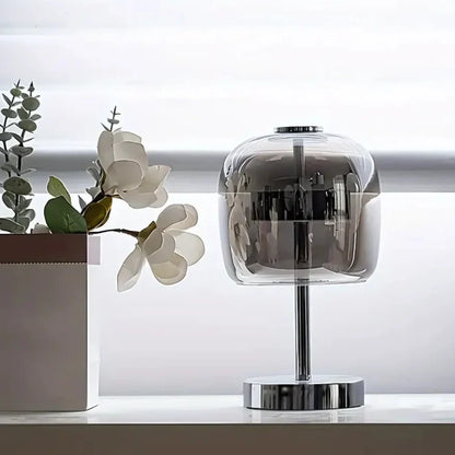 Elegant Opal Glass Desk Lamp