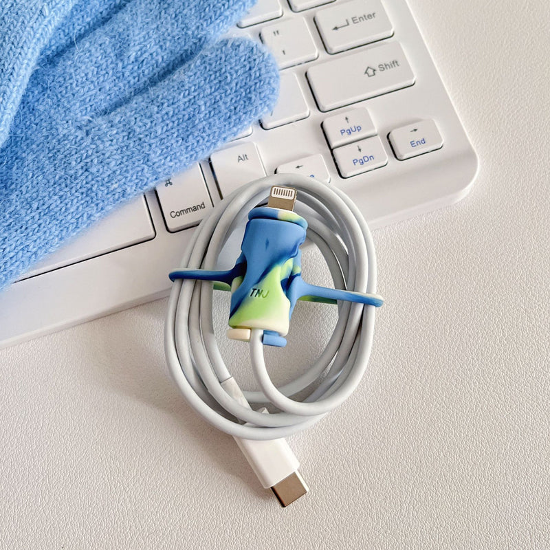 Flexible 2-in-1 Silicone Phone Cable Protector