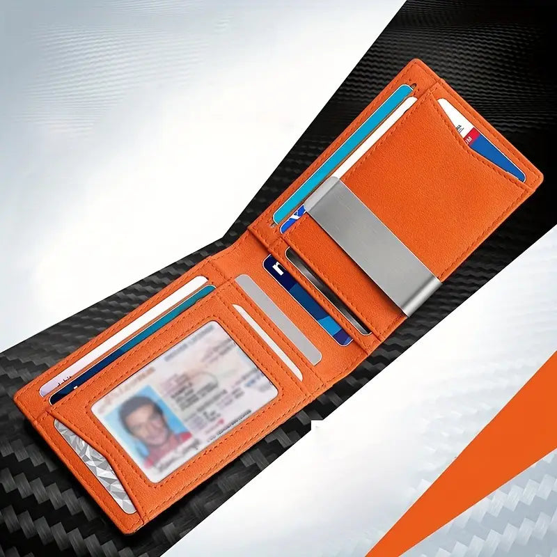 Secure Leather Travel Wallet – Thin RFID Blocking Wallet for Men
