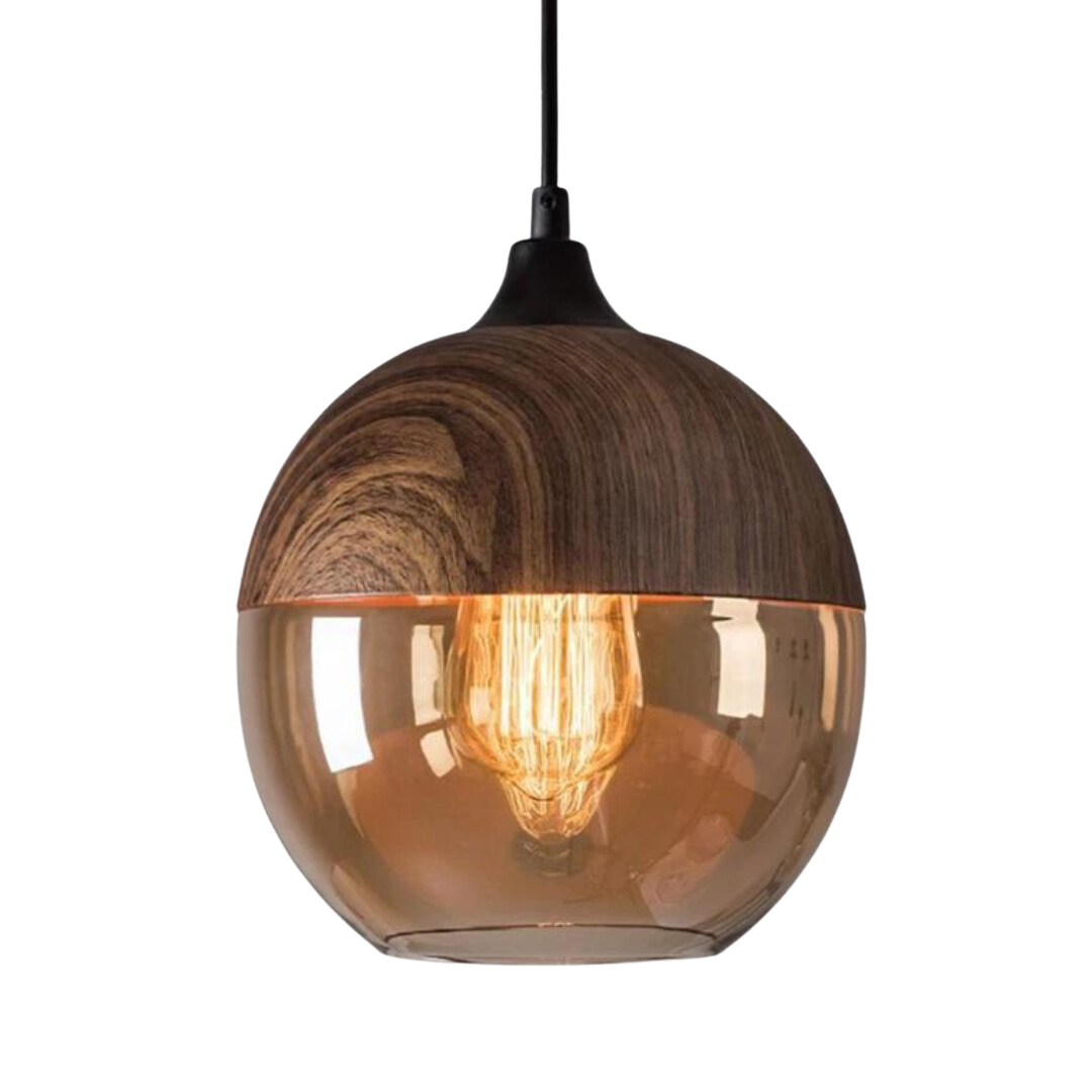 Modern Nordic Wood Pendant Light - Fesara
