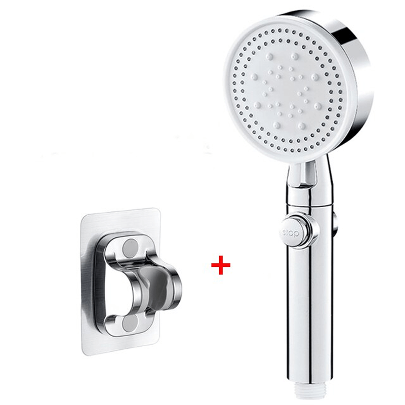 Fesara Adjustable 5 Mode Shower Head with Button Control