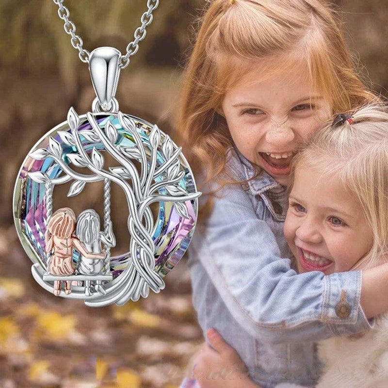 Unique Hollow Heart Friendship Pendant