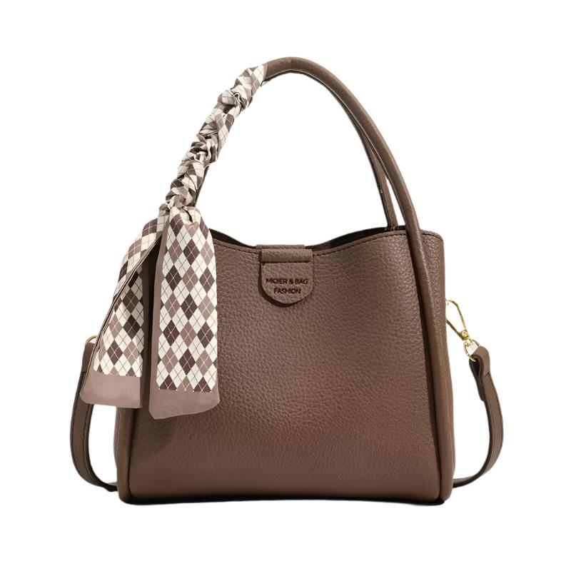 Fashionable Womens Crossbody Bag with Lychee Pattern