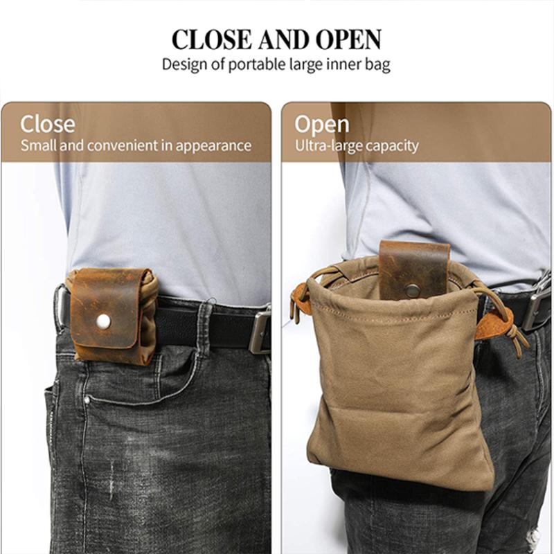 Rugged Outdoor Leather Survival Backpack