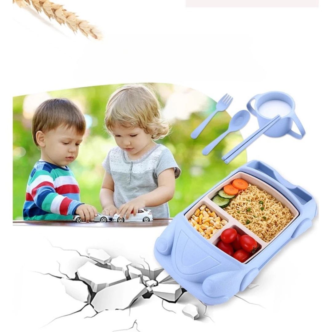 Kids' Stainless Steel Dinner Set