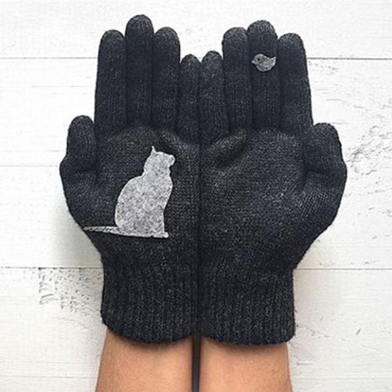 Fun Cat Shaped Cotton Gloves