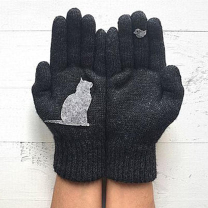 Fun Cat Shaped Cotton Gloves