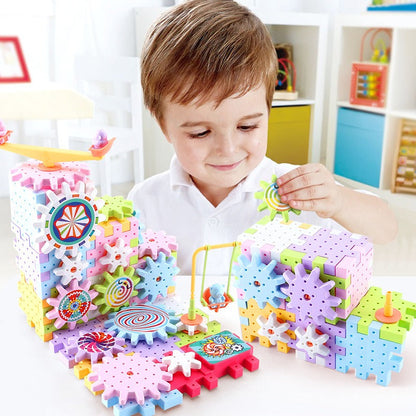 Creative Spinning Wooden Building Blocks Set