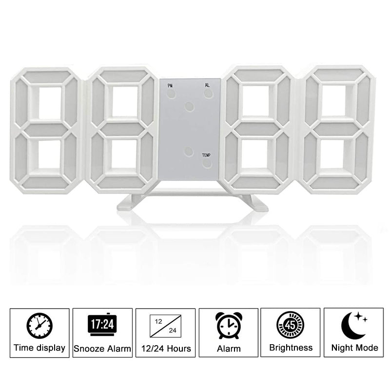 Smart 3D LED Alarm Clock