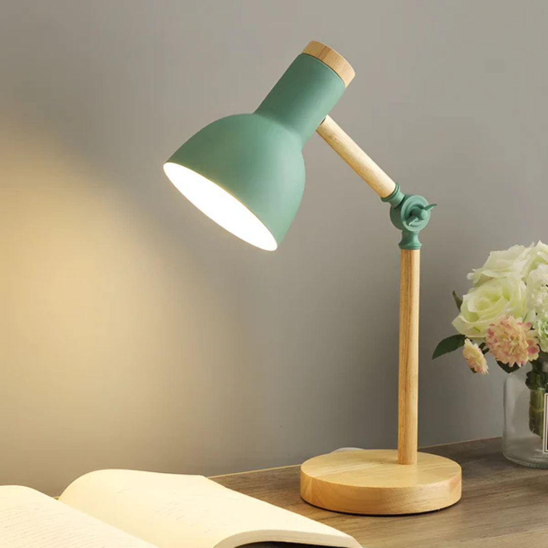 Wooden Adjustable LED Desk Lamp - Fesara
