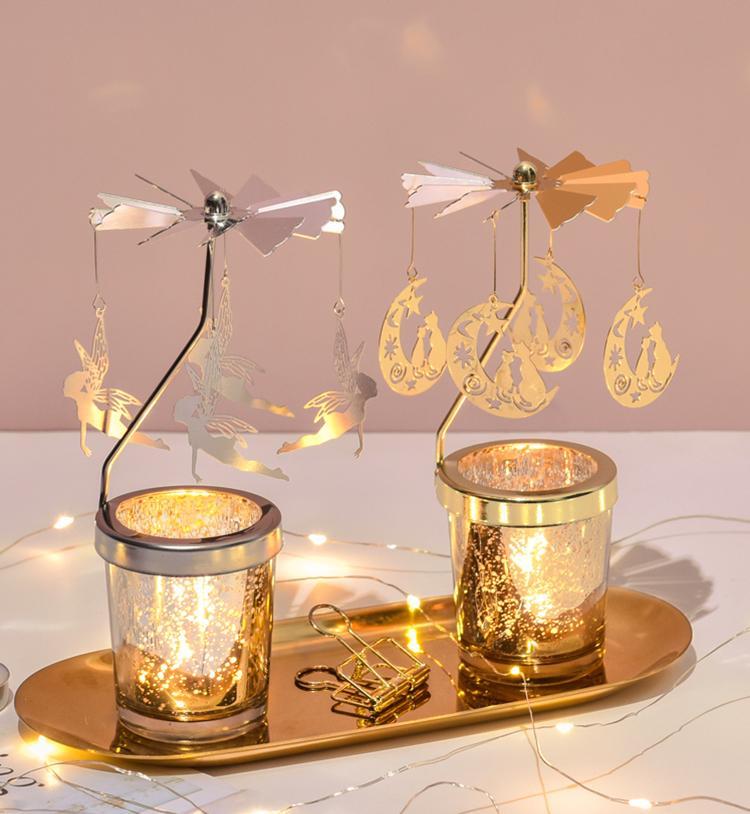 Rotating Metal Candle Holders
