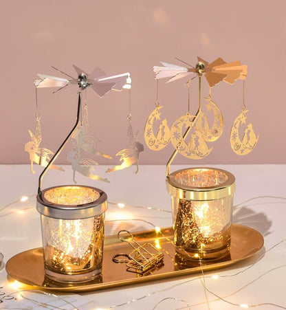 Rotating Metal Candle Holders