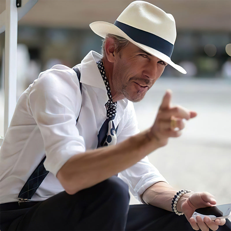 Elegant Summer Panama Hat with UPF 50+ Protection
