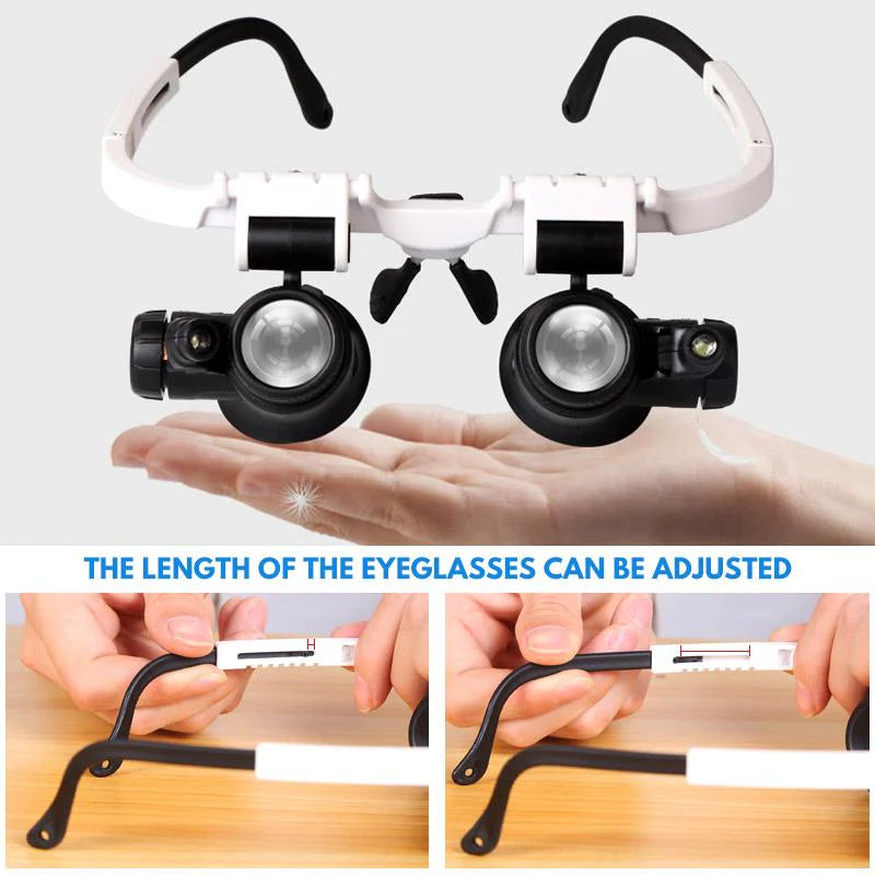 Powerful 3-in-1 Magnifying Glass