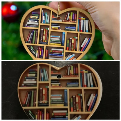 Lovely Heart Shaped Bookcase Decor
