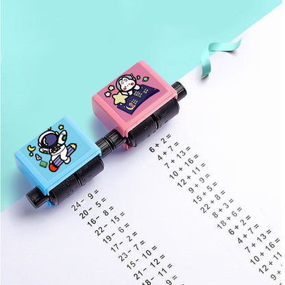 Fun Math Practice Roller Stamp