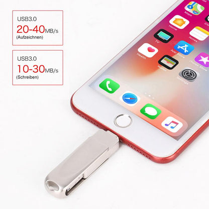 Compact 3-in-1 USB Mobile Flash Drive