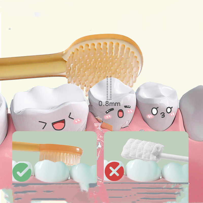 Soft Baby Silicone Toothbrush Set with Travel Case