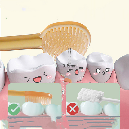 Soft Baby Silicone Toothbrush Set with Travel Case